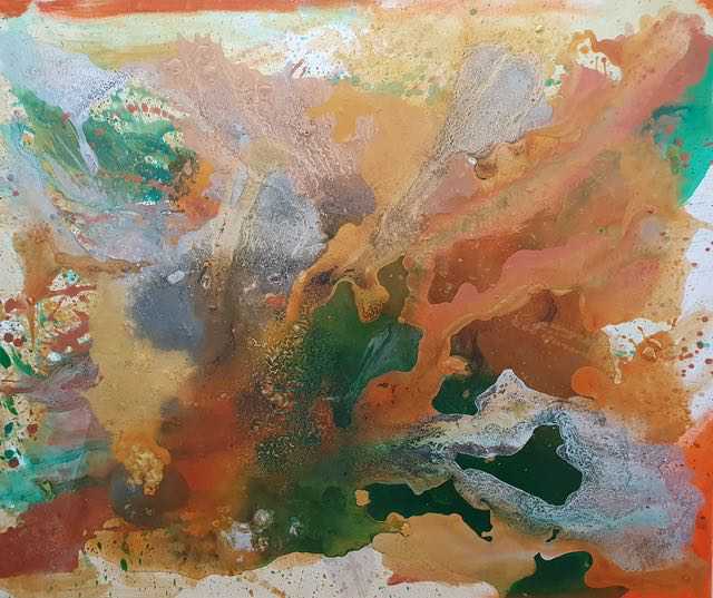 Nr 734 Fly butterfly 120x100 cm Jahr 2021
