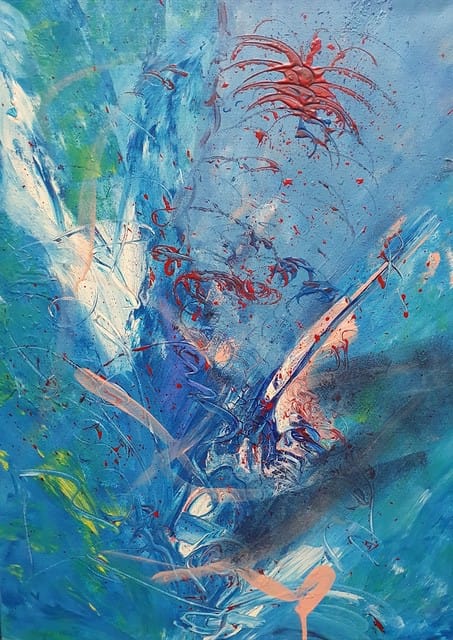 Nr 419 Der Schwerpunkt 50x70 cm Jahr 2008