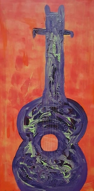 Nr 420 Musik liegt in der Luft 50x100 cm Jahr 2008