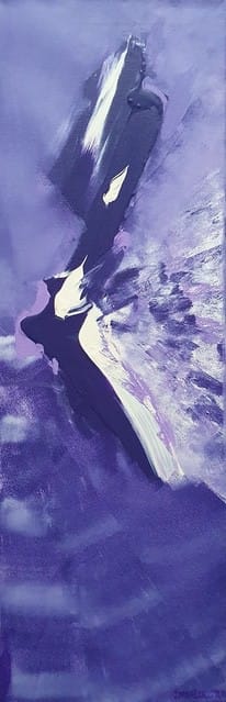 Nr 511 Der Pfau 30x90 cm Jahr 2010