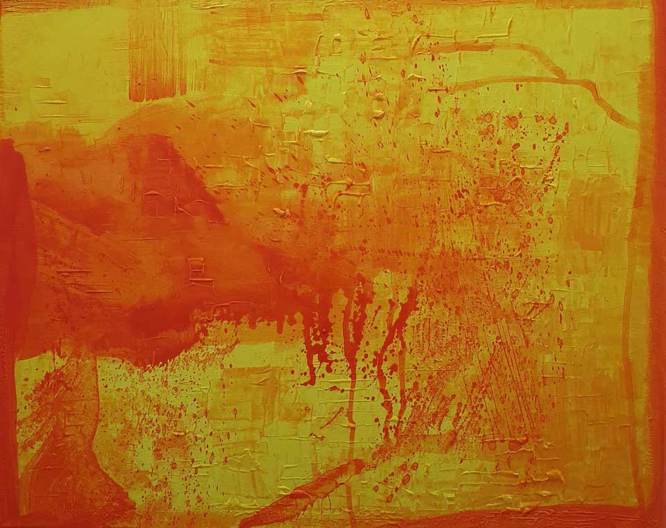 Allegra Wagner Nr-719 Orange 100x80 cm
